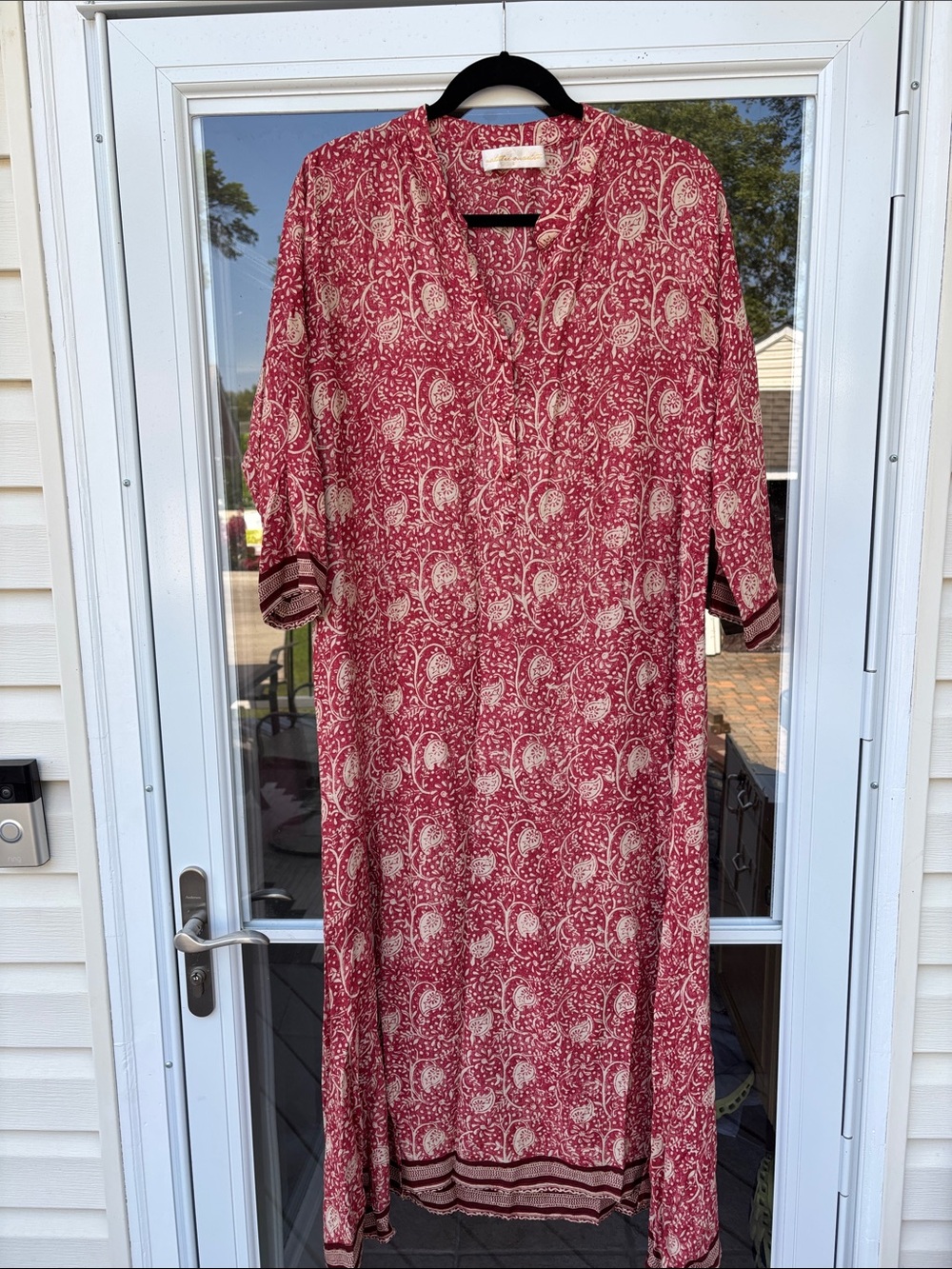 Natalie Martin Ladies Red Tan Stevie-Water Lily Terracotta Dress-S